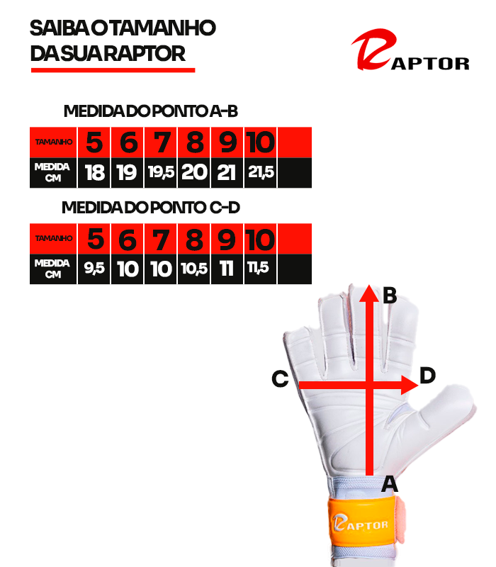 Luva de Goleiro Capaça Raptor